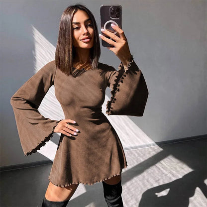 Sexy Dresses Nightclub Mini Short Party Dress Women Back Bandage O